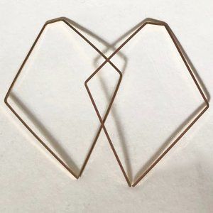 NWOT Kite Shaped Gold Filled Earrings